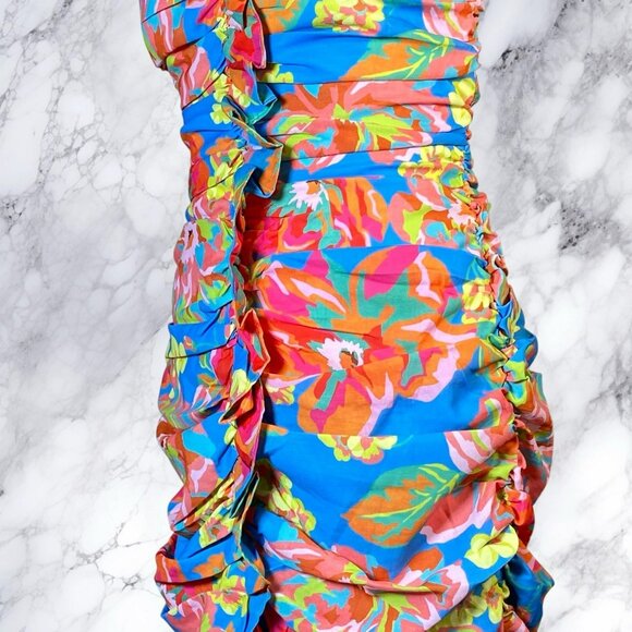 SEVEN WONDERS Eden Mini Dress Blue Floral - Picture 7 of 12